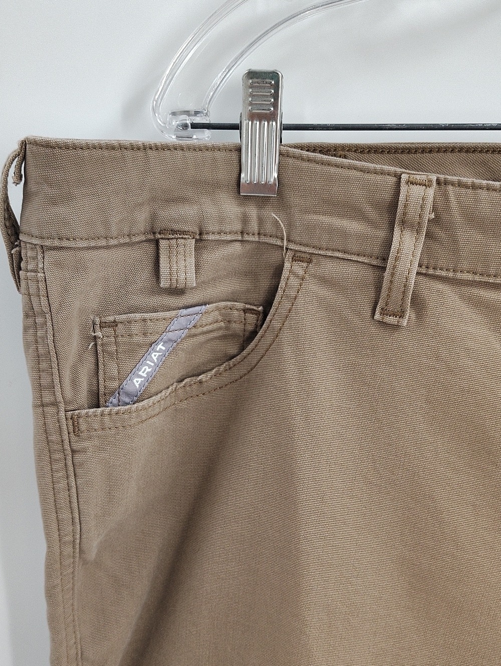 Ariat Womens Rebar Brown Perfect Rise Straight Pants 22WR 22W - Picture 2 of 7